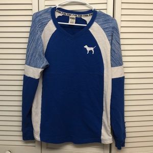 VS blue sweater